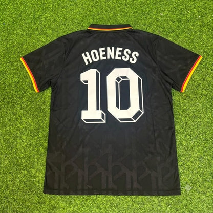 Uli Hoeness Germany Black Polo Retro Commemorative Jersey