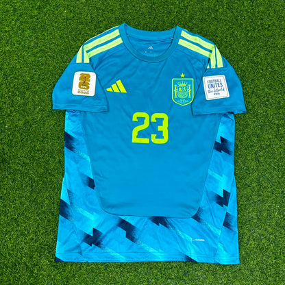 Maillot de foot spécial bleu Unai Simon Espagne Gardien Coupe du Monde 2026
