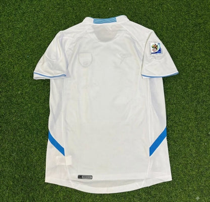 Uruguay 2010 World Cup White Retro Football Jersey
