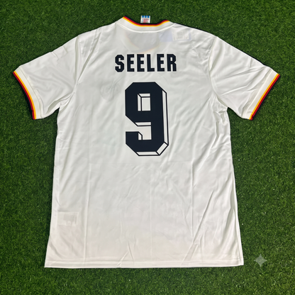 Uwe Seeler Germany 1986 World Cup Retro Football Jersey Kit (