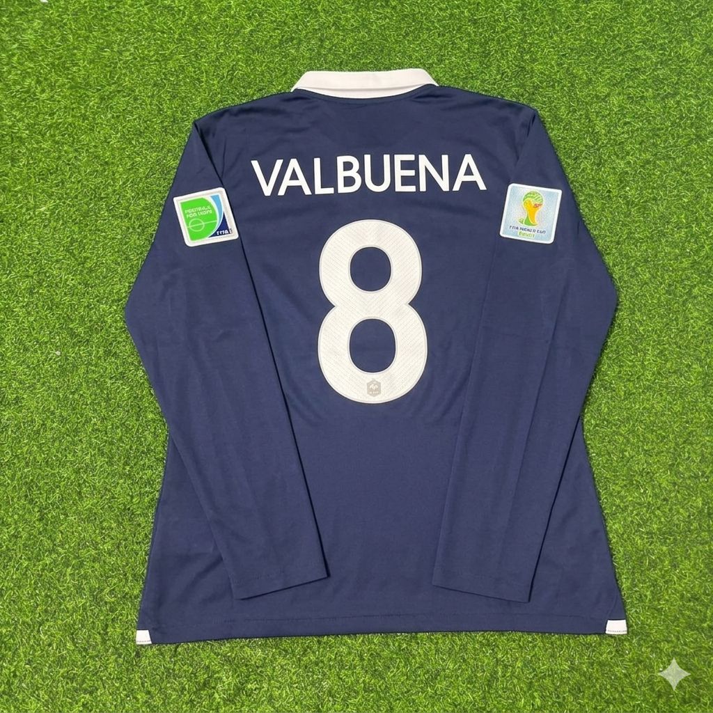 Mathieu Valbuena #8 France 2014 World Cup Long Sleeve Football Jersey