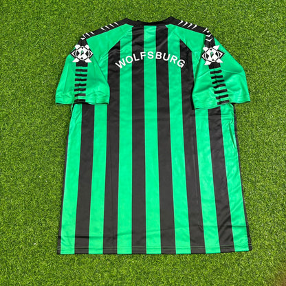 VfL Wolfsburg 1994/1995 Auswärtstrikot Retro Schwarz/Grün
