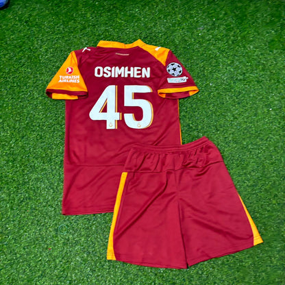 Victor Osimhen Galatasaray Kinder 2026 Champions League Heimtrikot Neue Saison Fußball Trikot-Set