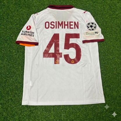 Victor Osimhen #45 Galatasaray 2025-2026 Away Champions League Jersey Trikot