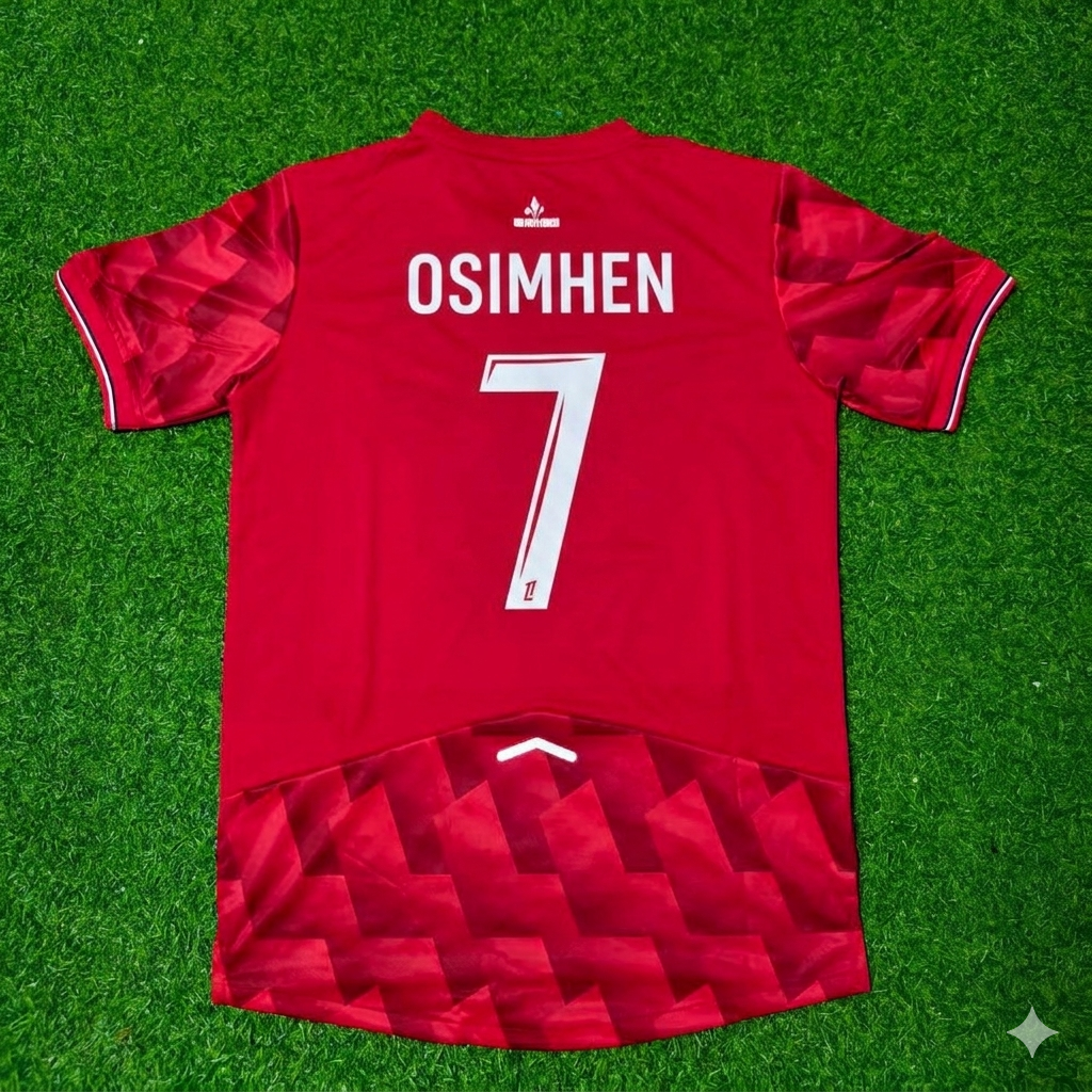 Victor Osimhen #7 LOSC Lille Home Football Retro Jersey