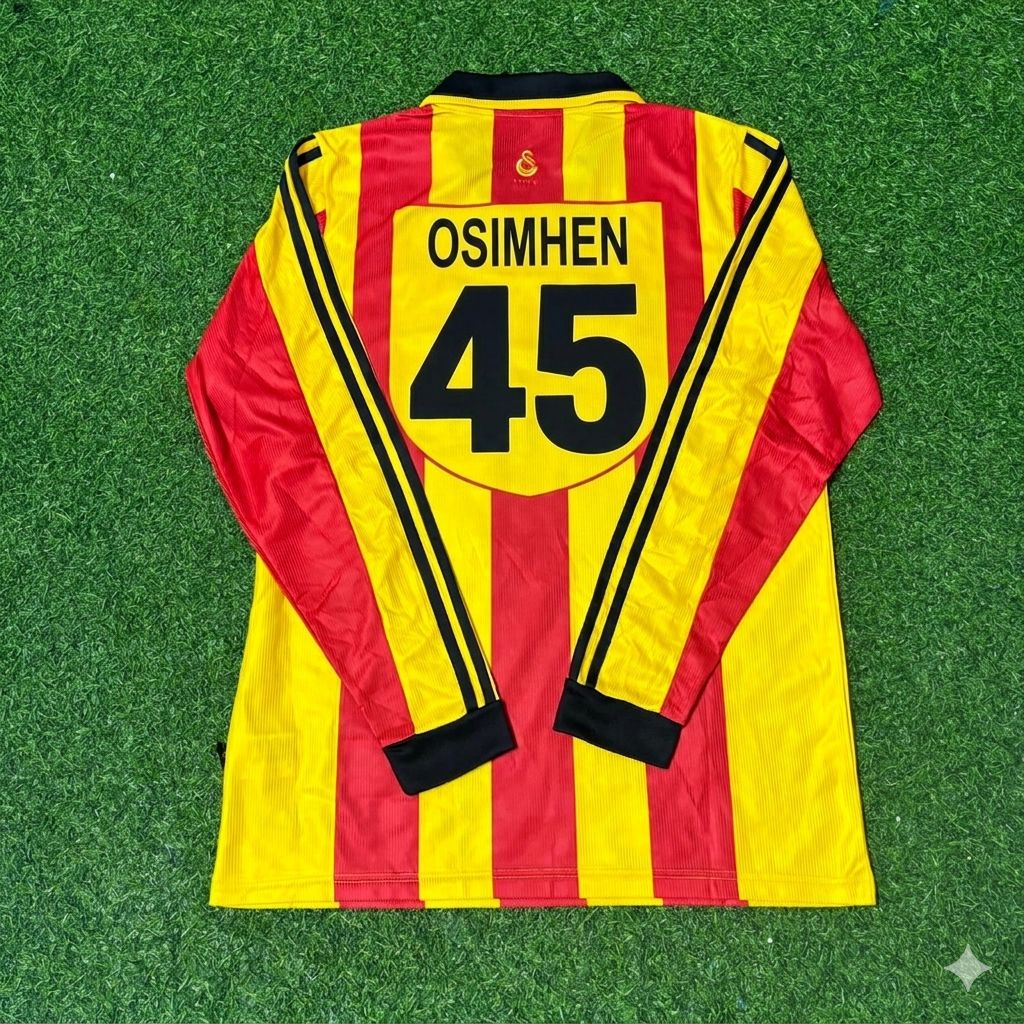 Victor Osimhen Galatasaray Long Sleeve Retro Football Jersey