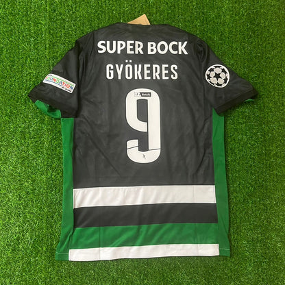 Viktor Gyökeres Sporting Lisbon 2024 2025 New Season Home Green Football Jersey