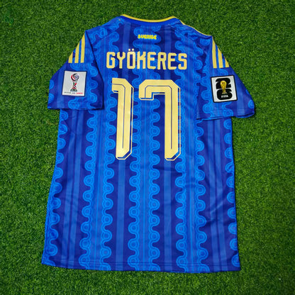 Viktor Gyökeres Sweden 2026 World Cup Away Blue Football Jersey