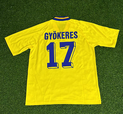 Viktor Gyökeres Sweden Retro Football Jersey Kit