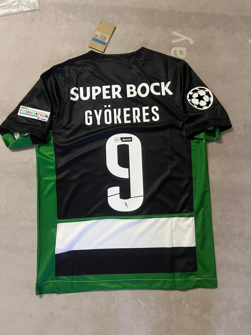 Viktor Gyökeres Sporting Lisbon 2024 2025 New Season Home Green Football Jersey