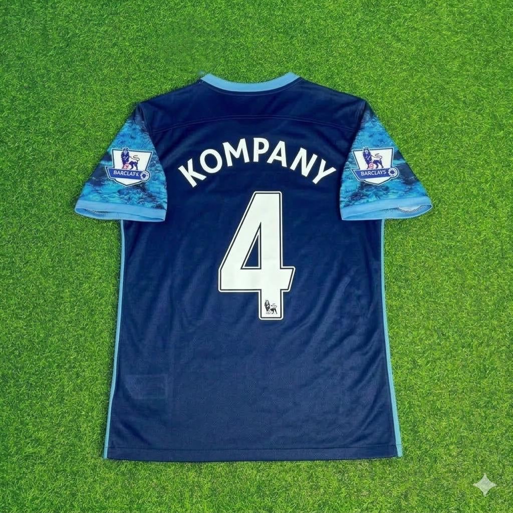 Vincent Kompany 4- Manchester City 2016 2017 Season Retro Jersey Maillot Trikot Maglia