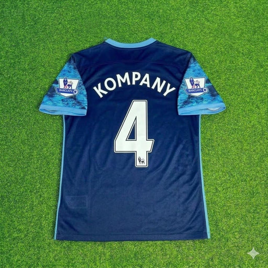 Vincent Kompany 4- Manchester City 2016 2017 Season Retro Jersey Maillot Trikot Maglia