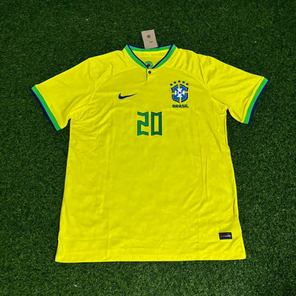 Vinícius Júnior 7 Brazil 2022 World Cup New Season Football Jersey