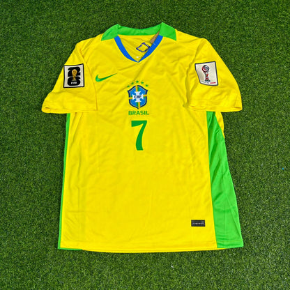 Maillot de Foot Vinicius Junior Vini JR Brésil Coupe du Monde 2026 Nouvelle Saison