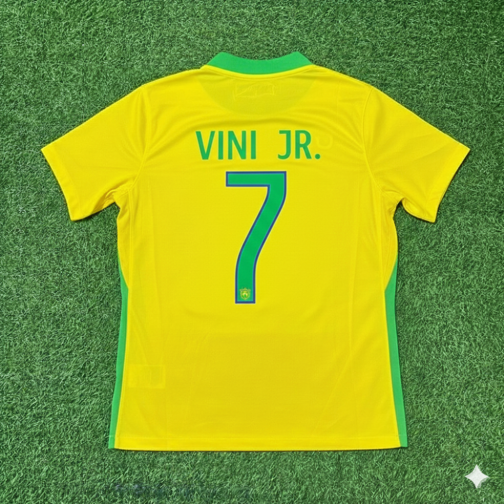Vinicius Junior 7 Brazil 2026 World Cup New Season Football Jersey