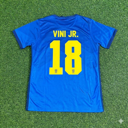 Viniciua Junior Brazil 2021 Copa America Blue Football Jersey