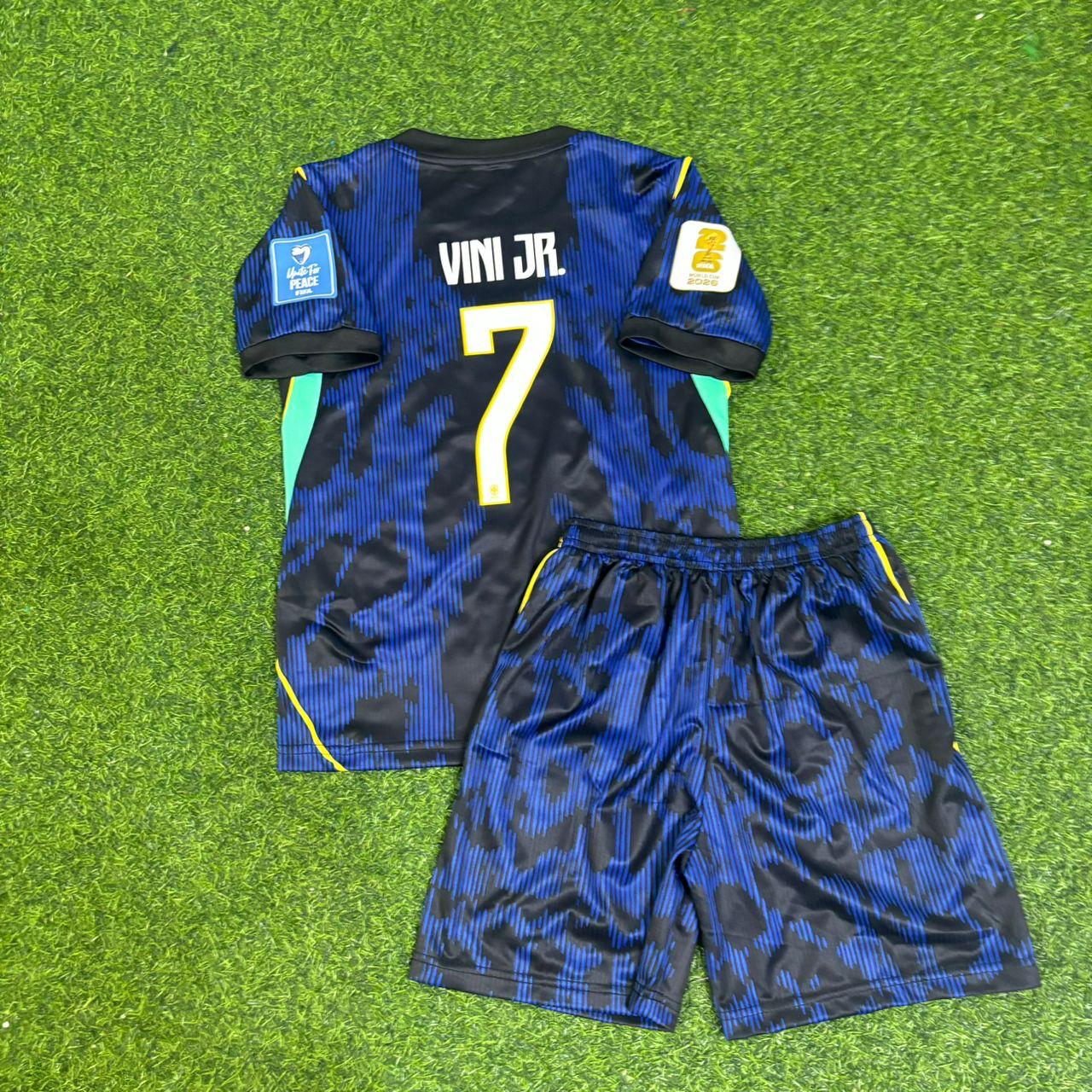 Vinícius Vini Jr Brazil 2026 World Cup Kids Away Football Jersey