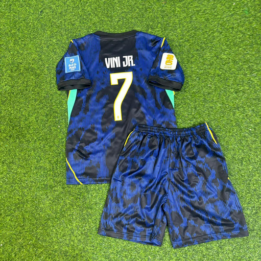 Vinícius Vini Jr Brazil 2026 World Cup Kids Away Football Jersey