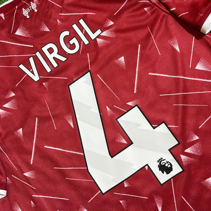 Virgil Van Dijk Liverpool New Season 2027 Red Home Football Jersey Kit
