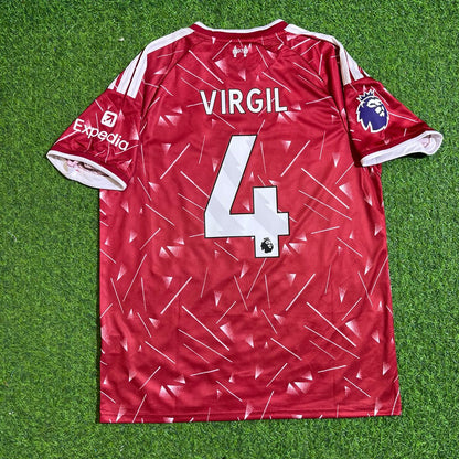 Virgil Van Dijk Liverpool New Season 2027 Red Home Football Jersey Kit