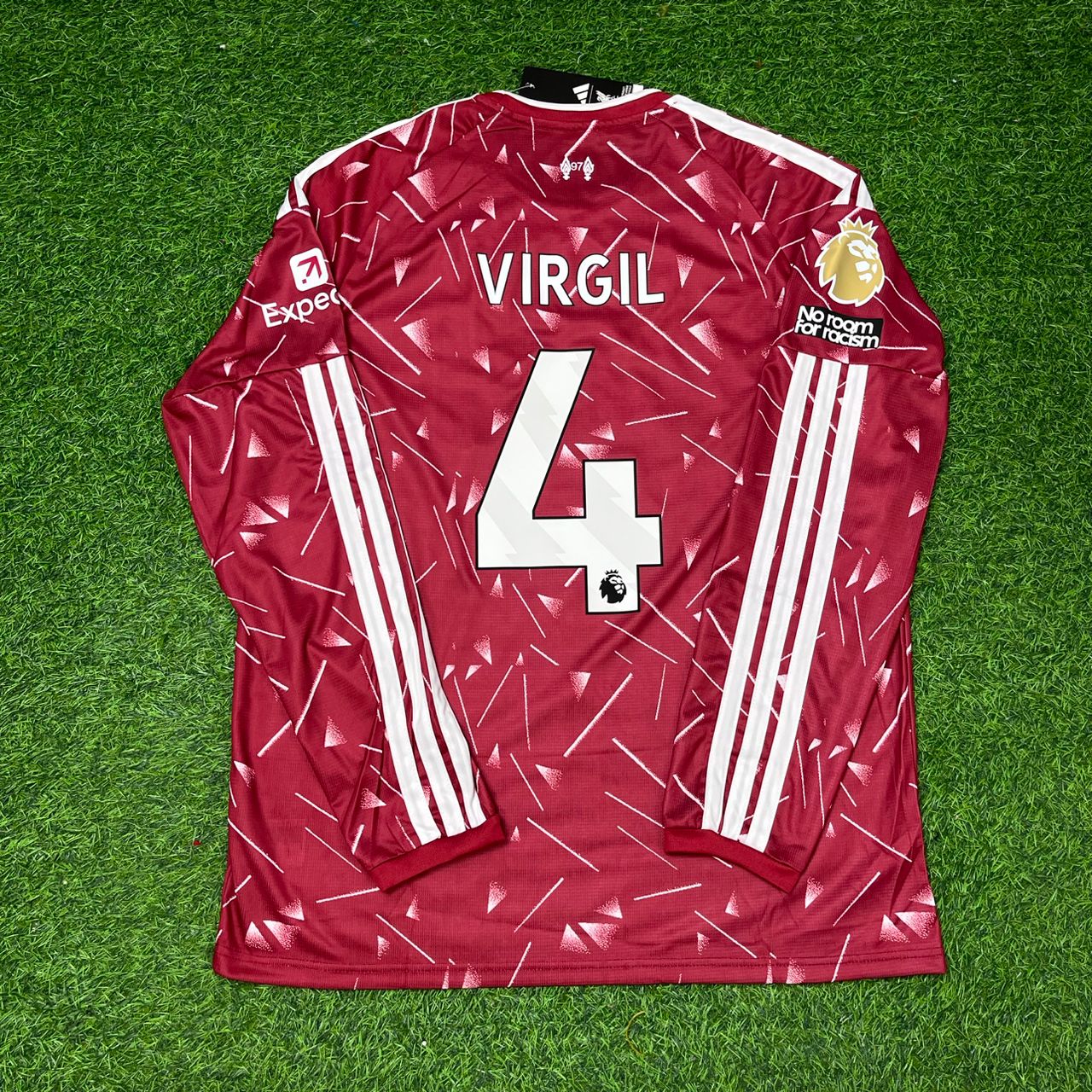 Virgil van Dijk Liverpool 2025 New Season Long Sleeve Football Jersey Kit