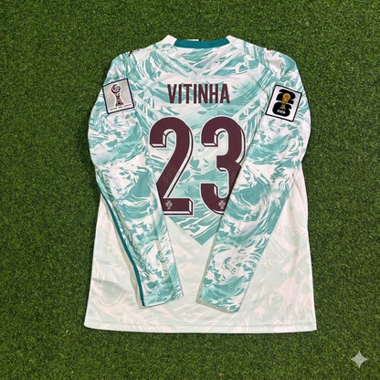 Nuno Mendes #23 Portugal 2026 World Cup Away Long Sleeve Football Jersey