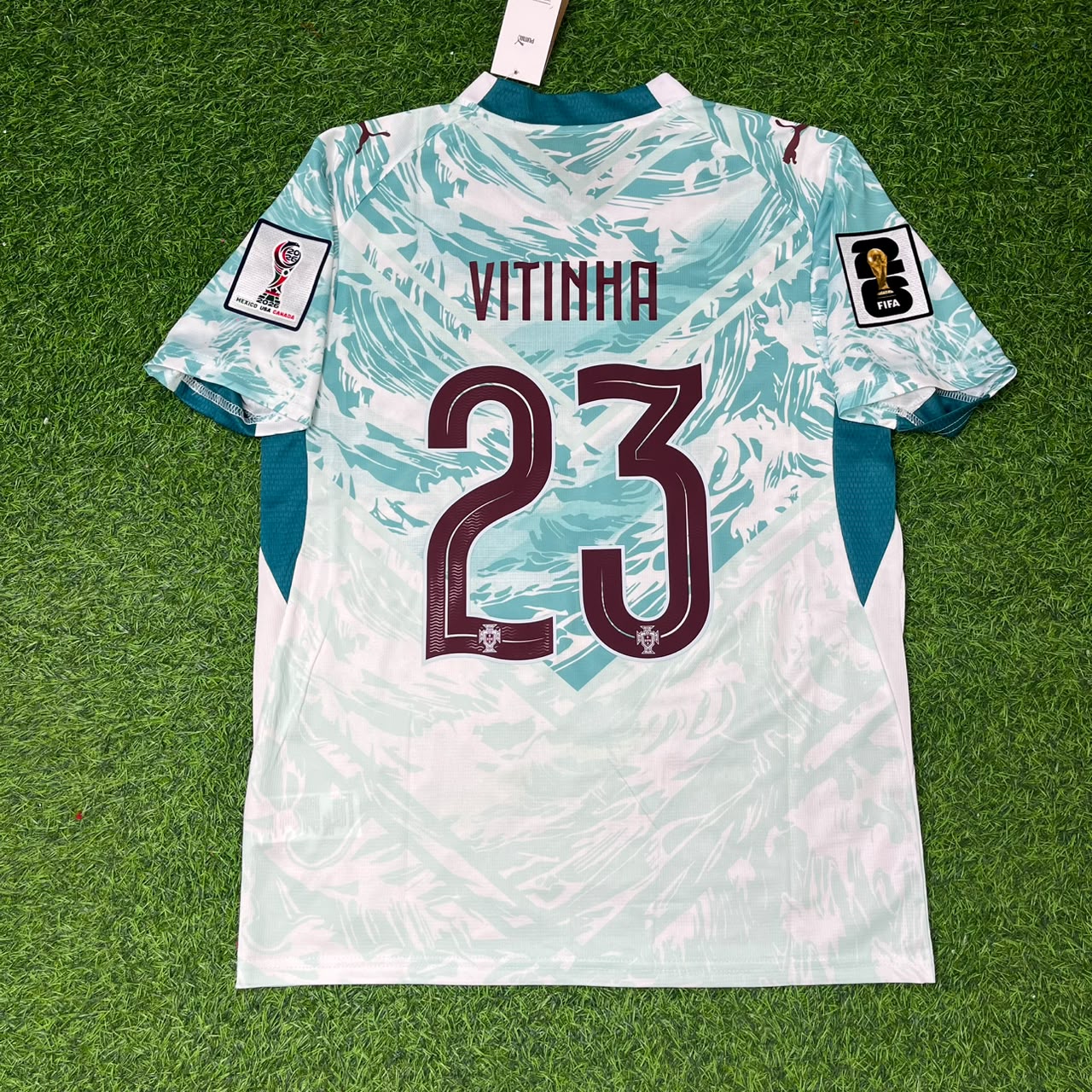 Vitinha Portugal 2026 World Cup White Away Football Jersey
