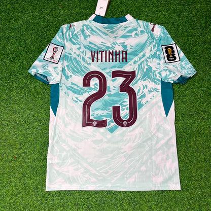 Vitinha Portugal 2026 World Cup White Away Football Jersey