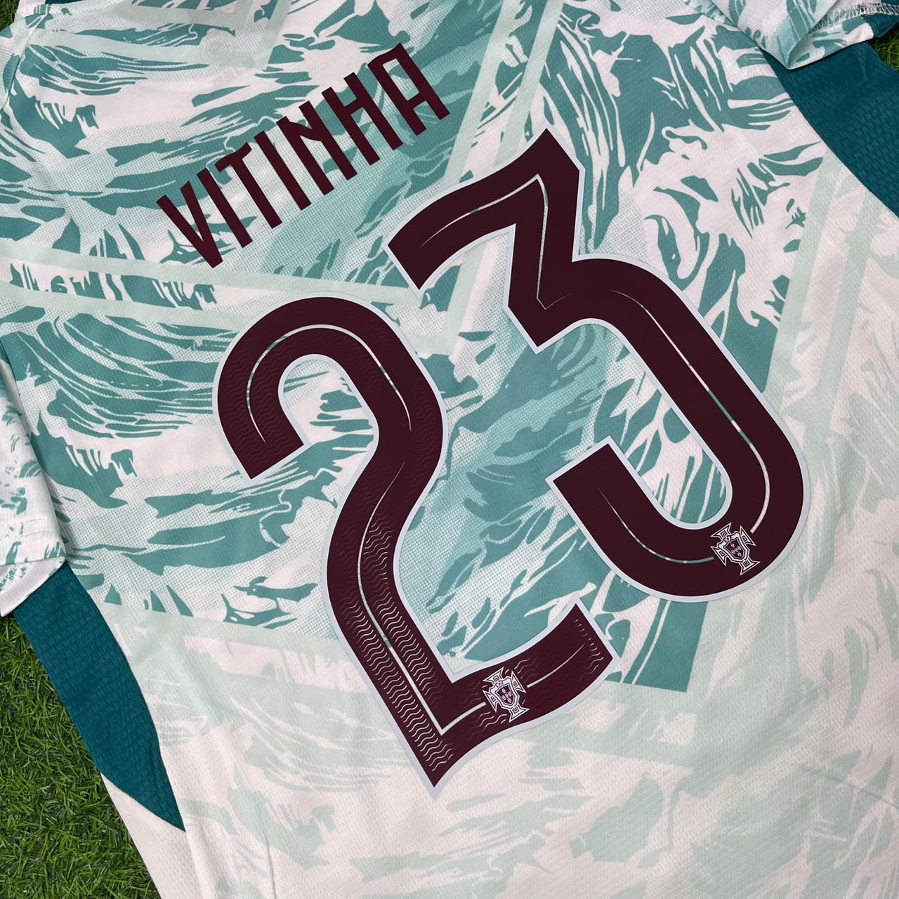 Vitinha Portugal 2026 World Cup White Away Football Jersey