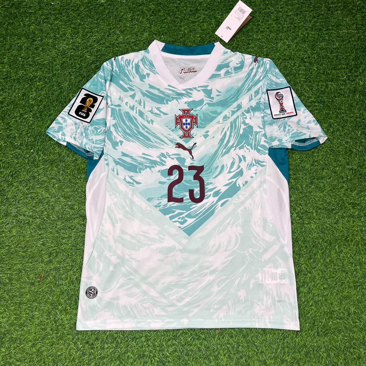 Vitinha Portugal 2026 World Cup White Away Football Jersey