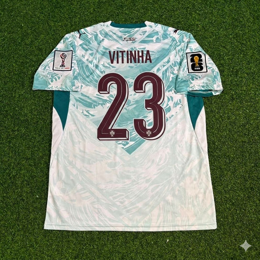 Vitinha Portugal 2026 World Cup White Away Football Jersey