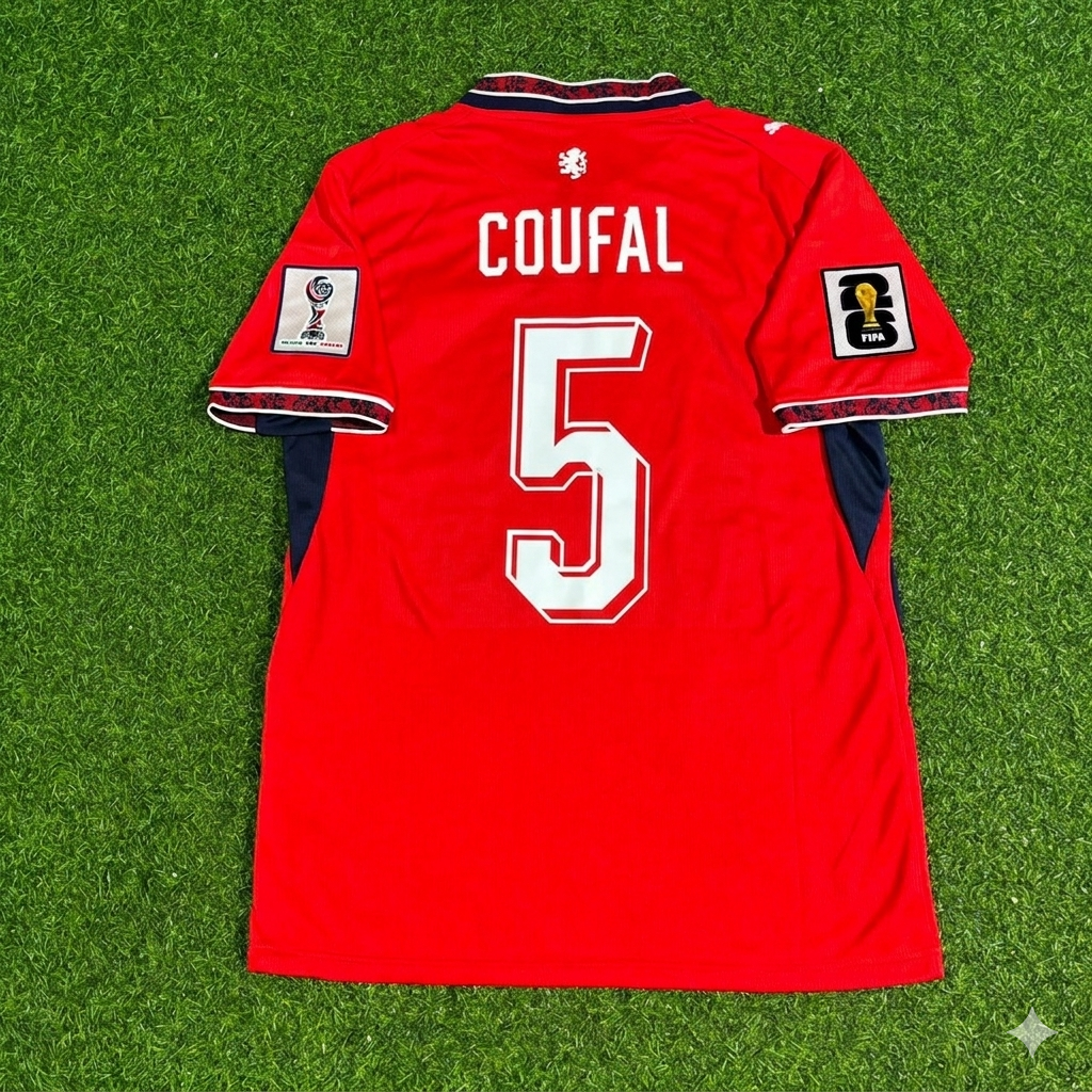 Vladimír Coufal #5 Czech Republic Czechia 2026 World Cup Football Jersey
