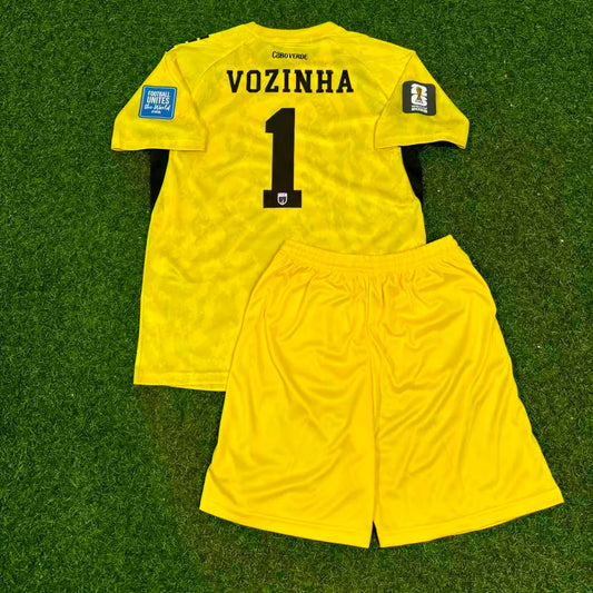 Vozinha Goalkeeper Cape Verde 2026 World Cup Kids Football Jersey Shirt Trikot Maillot