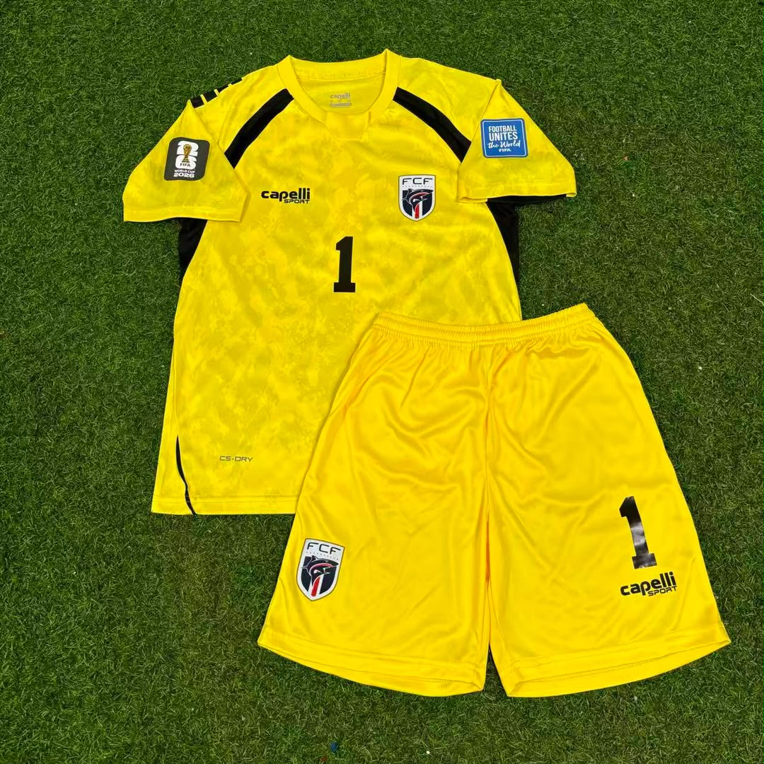 Vozinha Goalkeeper Cape Verde 2026 World Cup Kids Football Jersey Shirt Trikot Maillot