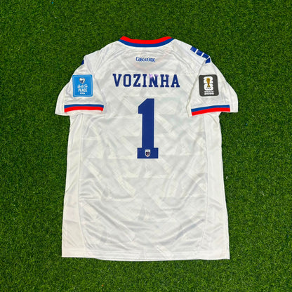 Vozinha #1 Cape Verde Goalkeeper 2026 World Cup Children White Football Jersey