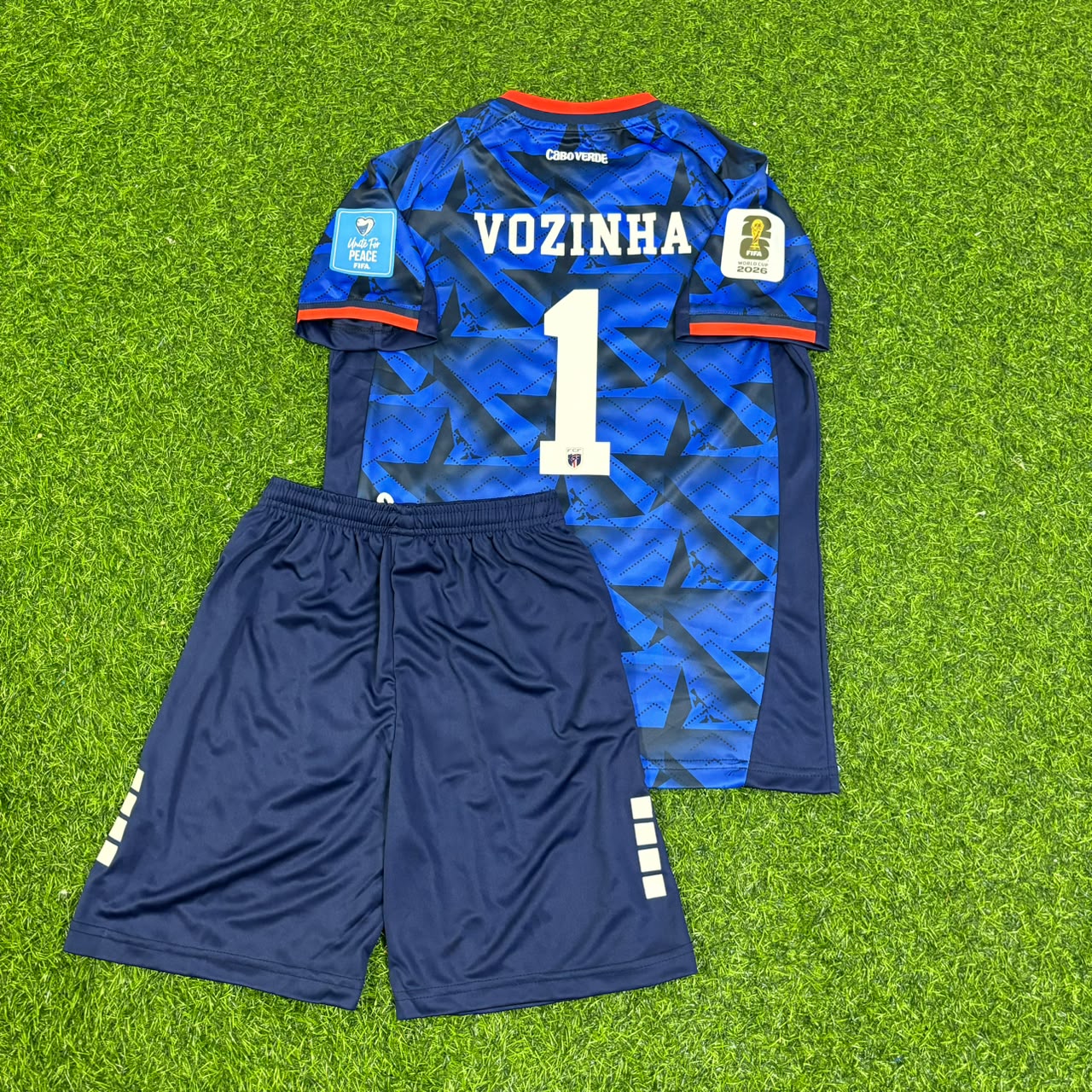 Vozinha Cape Verde 2026 World Cup Children Blue Football Jersey