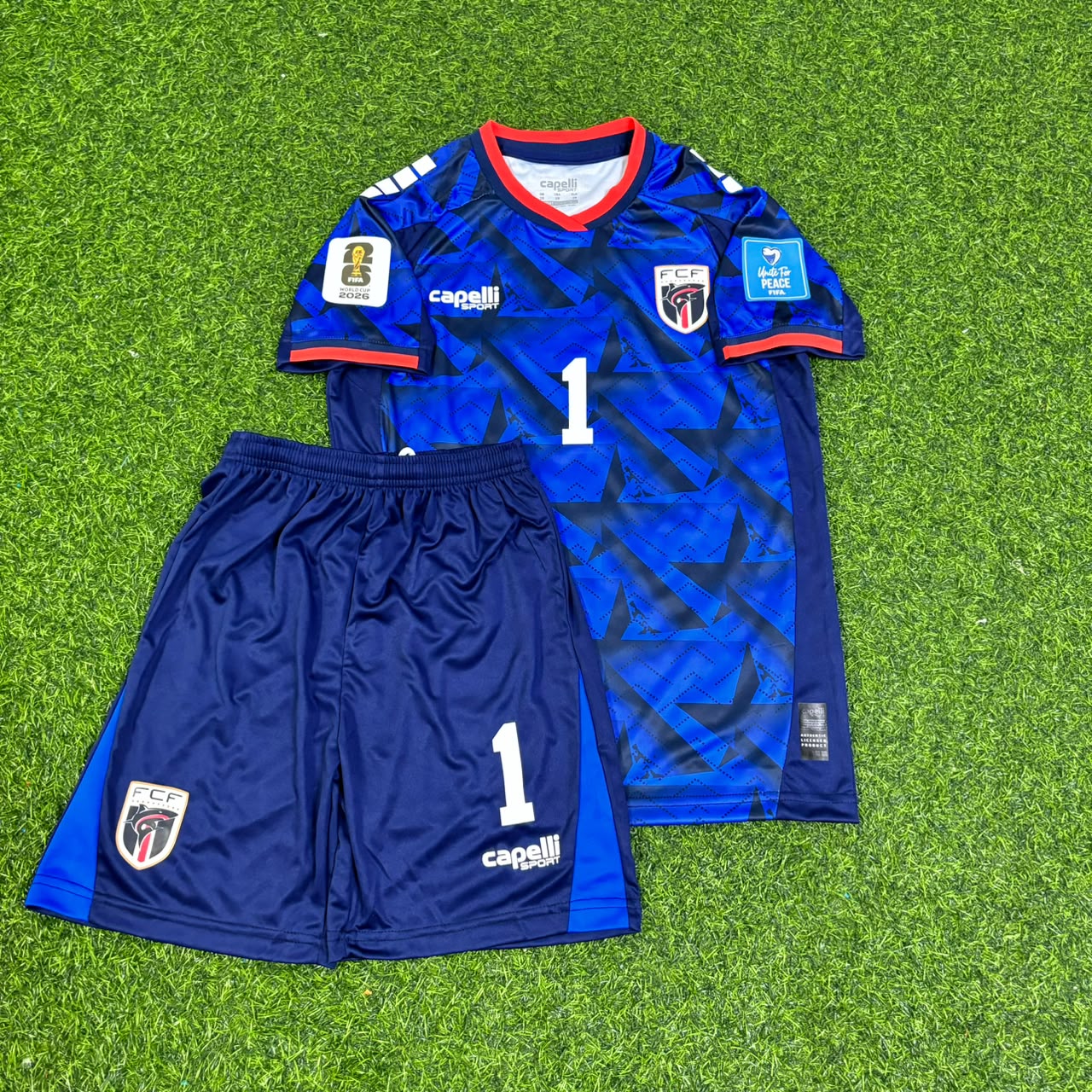 Vozinha Cape Verde 2026 World Cup Children Blue Football Jersey