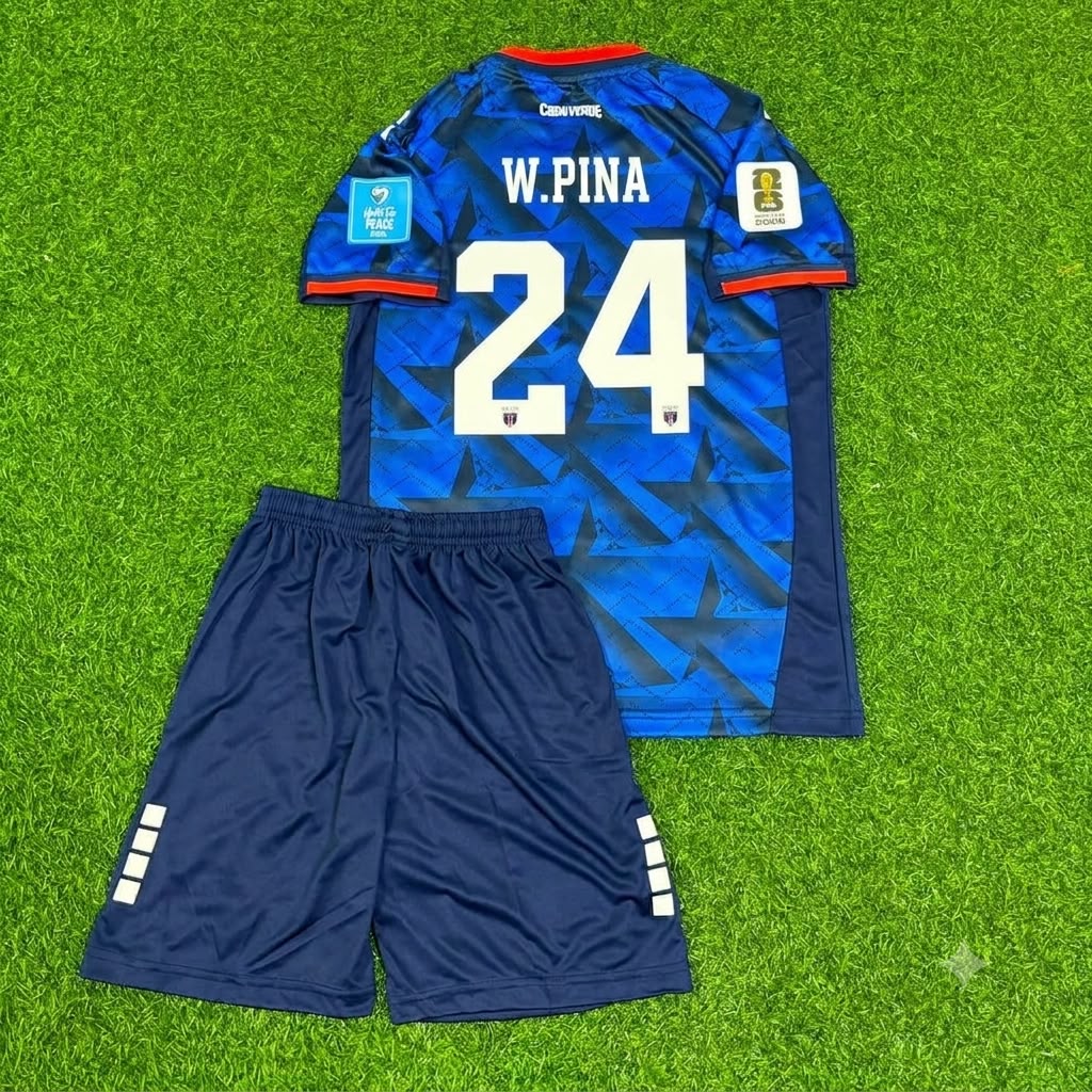 Wagner Pina Cape Verde 2026 World Cup Children Football Jersey