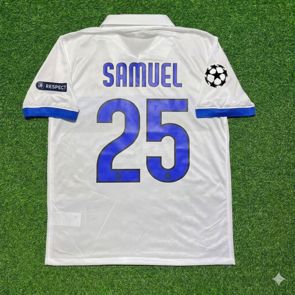 Walter Samuel Inter 2009/2010 White Retro Football Jersey