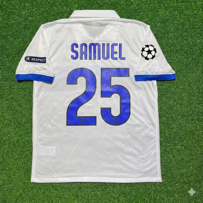 Walter Samuel Inter 2009/2010 White Retro Football Jersey