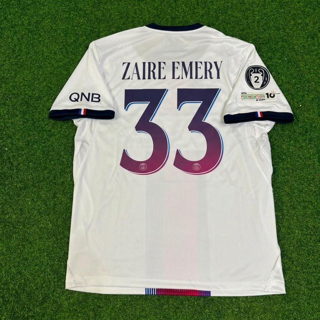 Warren-Zaire Emery White Jersey Maillot Trikot Soccer Shirt