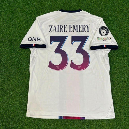 Warren-Zaire Emery White Jersey Maillot Trikot Soccer Shirt