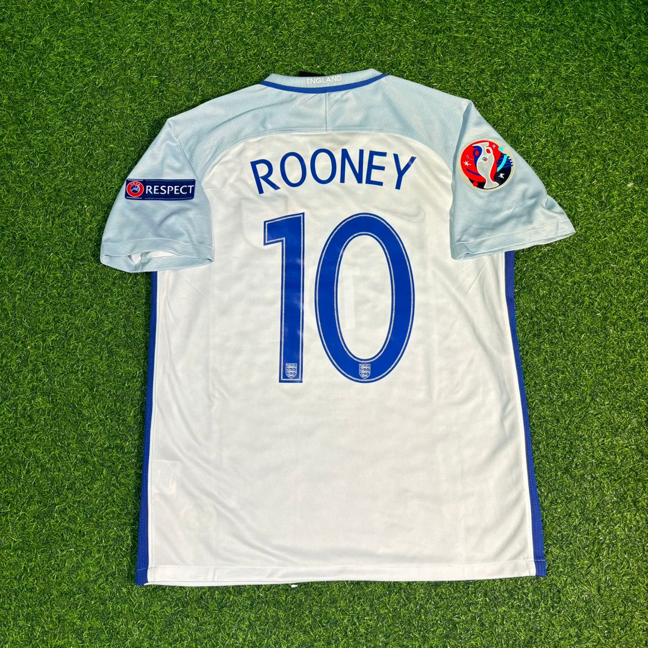 Wayne Rooney #10 England Euro 2016 Home Retro Jersey