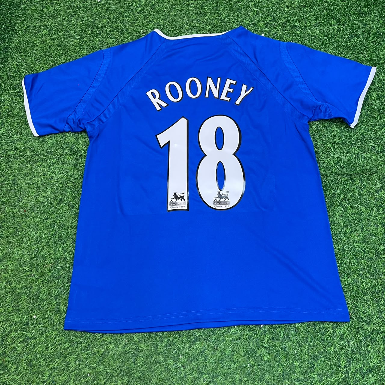 Wayne Rooney #18 Everton Fc Blue Retro Football Jersey
