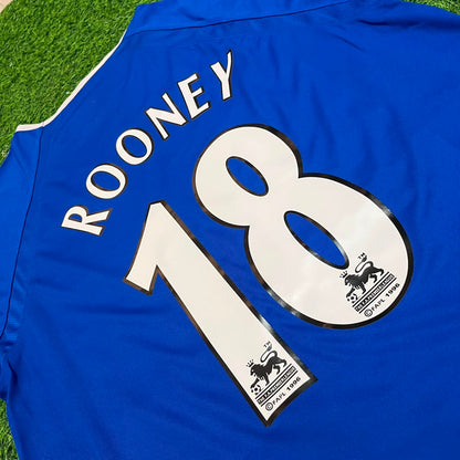 Wayne Rooney #18 Everton Fc Blue Retro Football Jersey