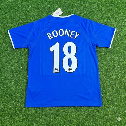 Wayne Rooney #18 Everton Fc Blue Retro Football Jersey
