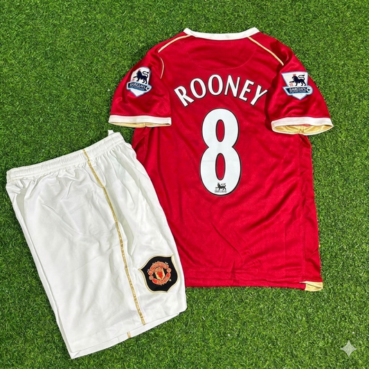 Wayne Rooney #8 Manchester United 2006-2007 Kids Home Football Jersey