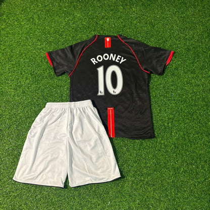 Wayne Rooney Manchester United 2007/2008 Retro Kids Football Jersey