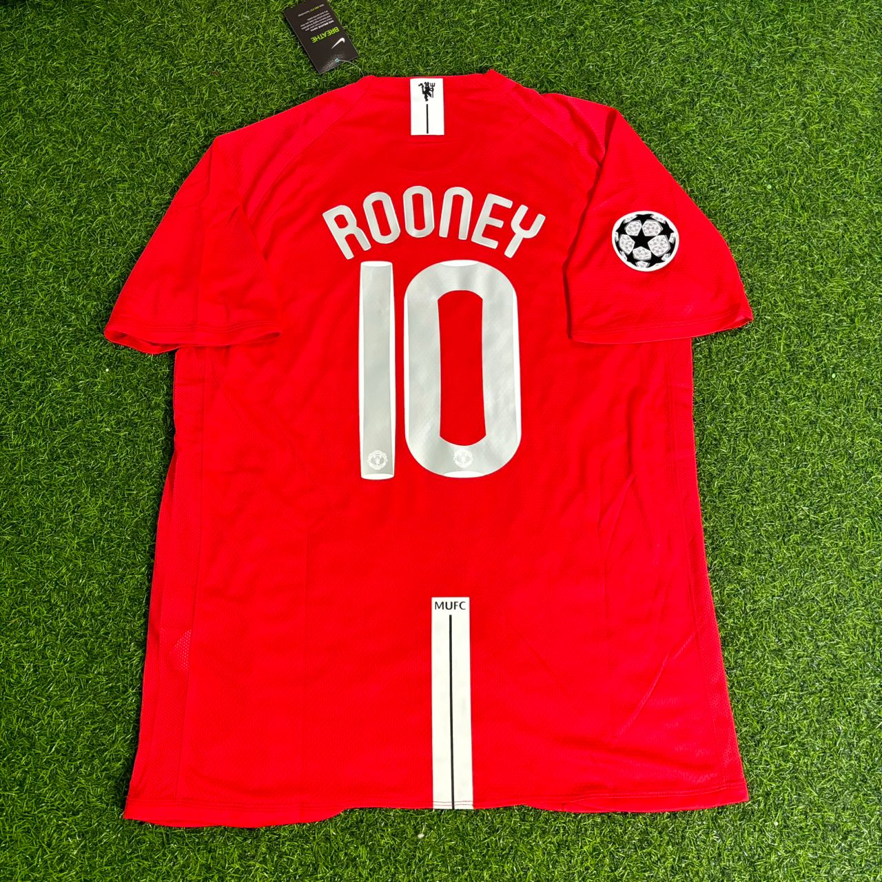 Wayne Rooney Manchester United 2008 Champions League Final Retro Football Jersey Kit