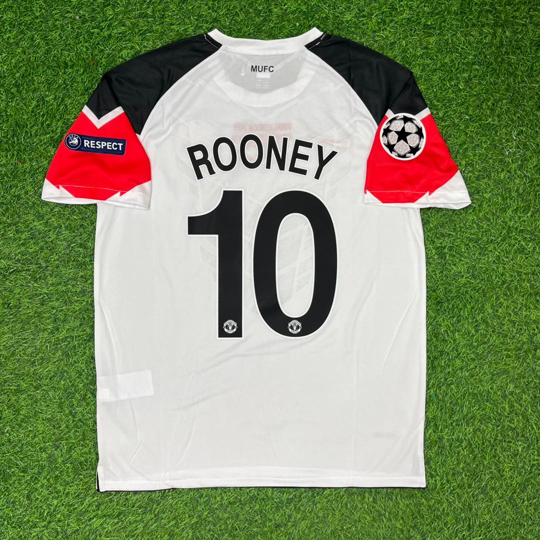 Wayne Rooney #10 Manchester United 2011 Champions League Final White Football Jersey